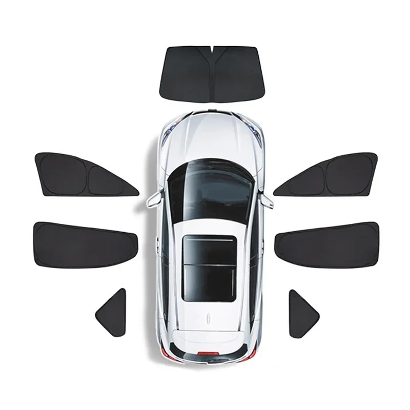 

Side Window Privacy Trim Sunshade Car Front Rear Windshield Blind Shading Shade For Model 3 Highland 2024 Visor