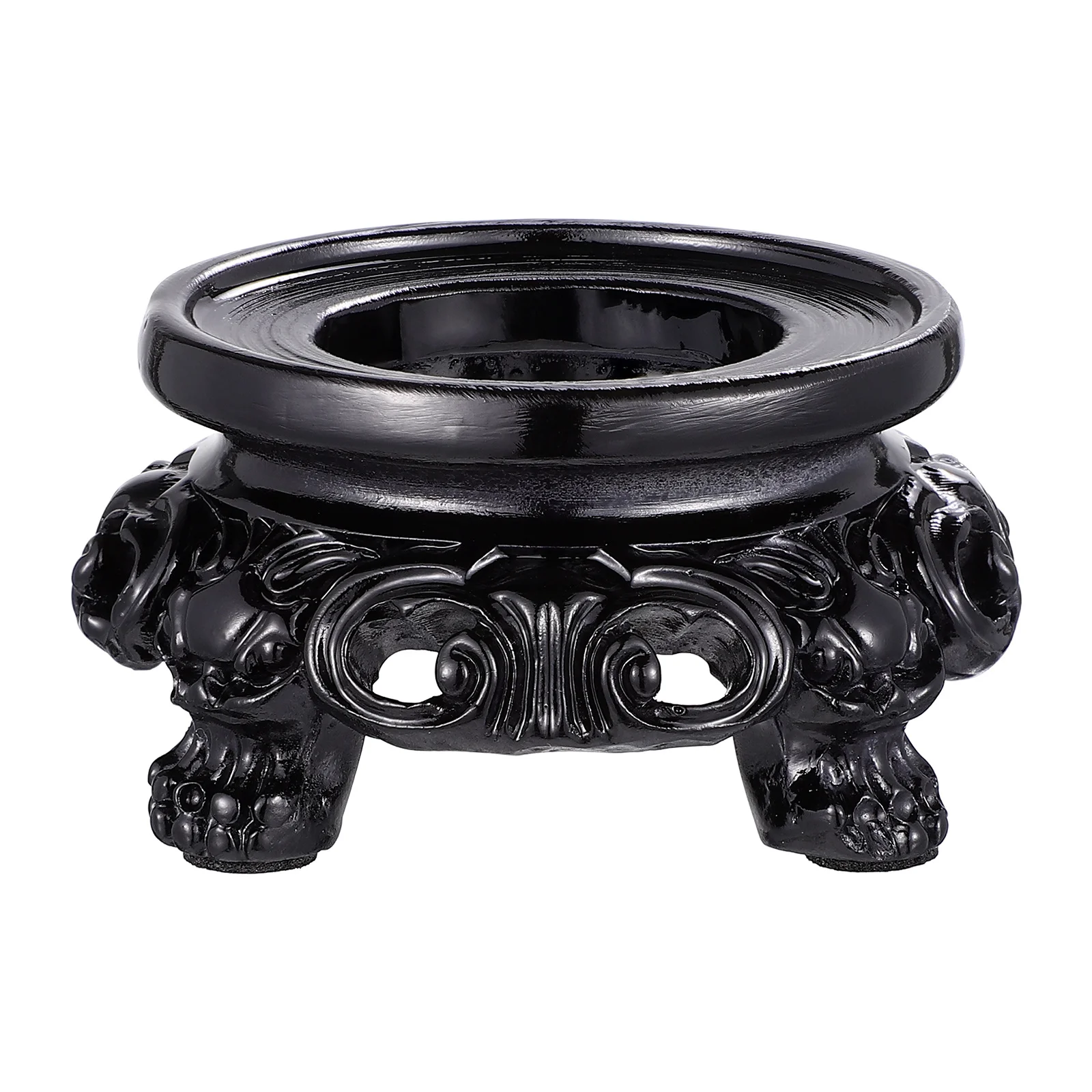 

Mini Crystal Ball Stand Resin Base Display Sphere Holder Clear Decoration for Home Desktop Sphere Stand Bowl Stands for Display