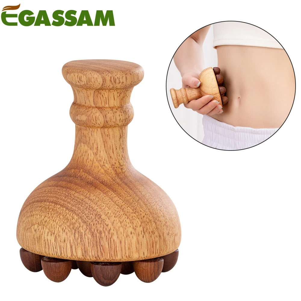 

1Pcs Mushroom Shape Massager | Manual Wood Therapy Massage Tool, Maderoterapia, Lymphatic Drainage Massager, for Full Body Use