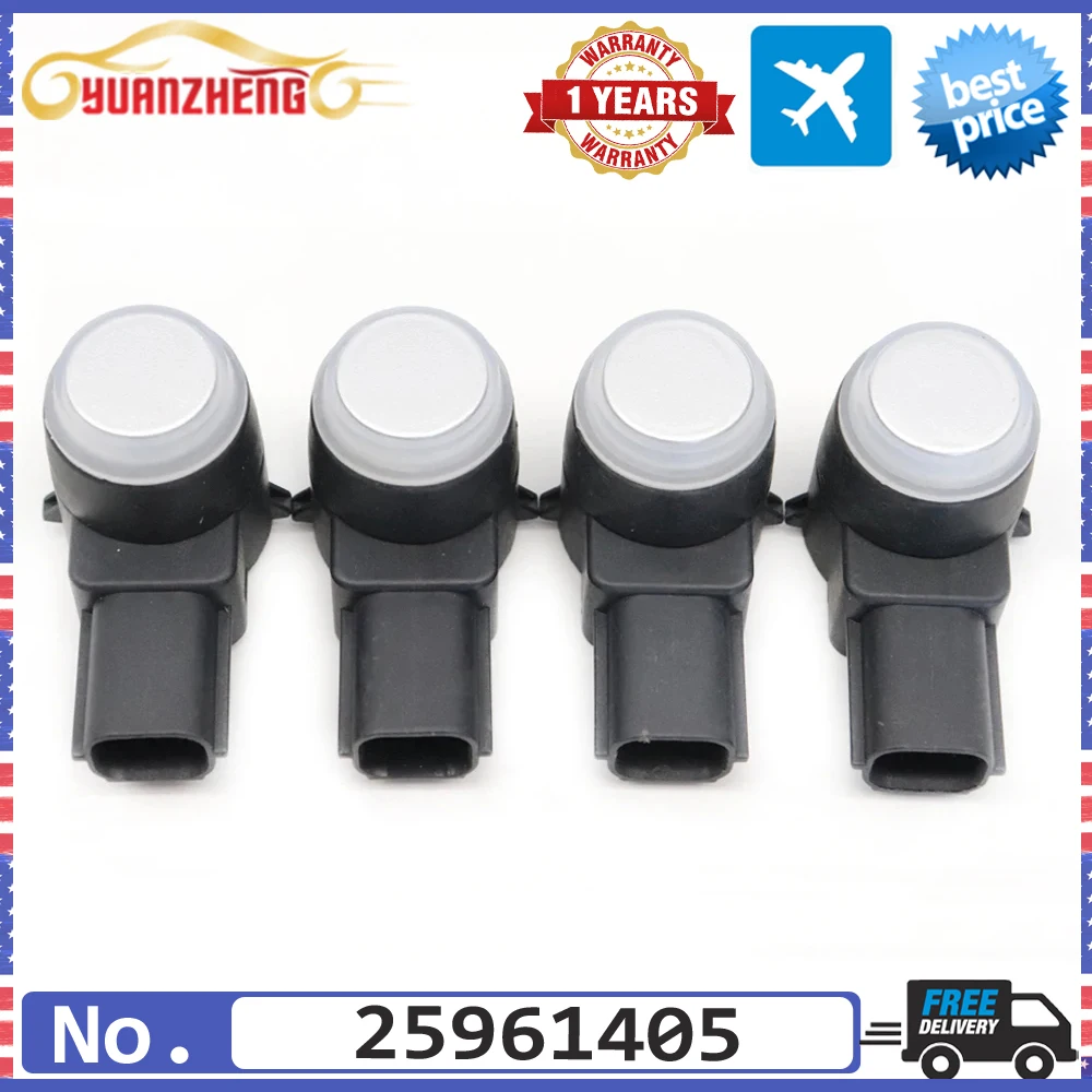 

4x NEW Distance Ultrasonic PDC Bumper Reverse Assist Backup Parking Sensor 25961405 for Chevy Tahoe GMC Yukon Sierra 0263003924