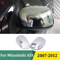 For Mitsubishi ASX RVR Outlander Sport 2007 2008 2009 2010 2011 2012 Chrome Side Door Rearview Mirror Cover Trim Car Accessories
