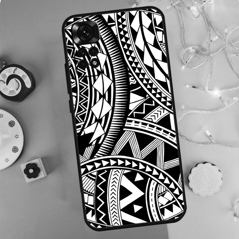 Maori Polynesian Samoan Tribal Case For Xiaomi Redmi Note 14 13 9 10 11 12 Pro 9S 10S 11S 12S Redmi 13C 10C 12C 14C Cover