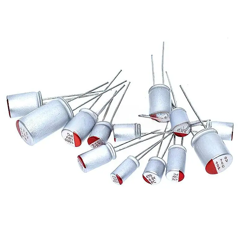 10PCS Through-hole Solid Electrolytic Capacitors 16V 100μF 220μF 270μF 330μF 470μF 1000μF