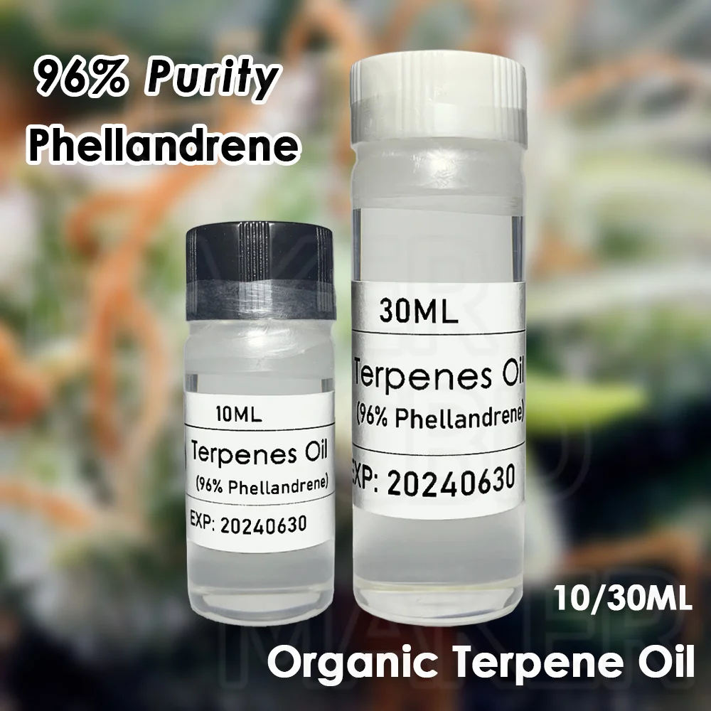 

Food-grade 10-30ML Oil Soluble terpenes phellandrene Oil 96% Purity suit for DIY makes flavor liquid Aromatherapy and perfume