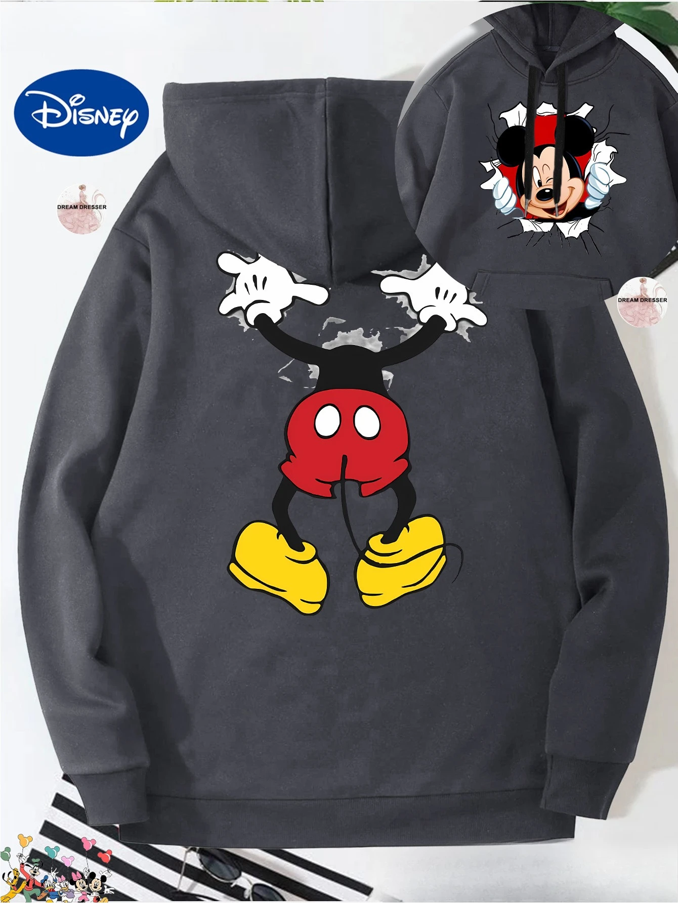 الرجال الأمريكي ميكي متعة لحظة تفاعلية مطبوعة سترة الخريف والشتاء جديد الرجال والنساء ملابس الشارع غير رسمية #2