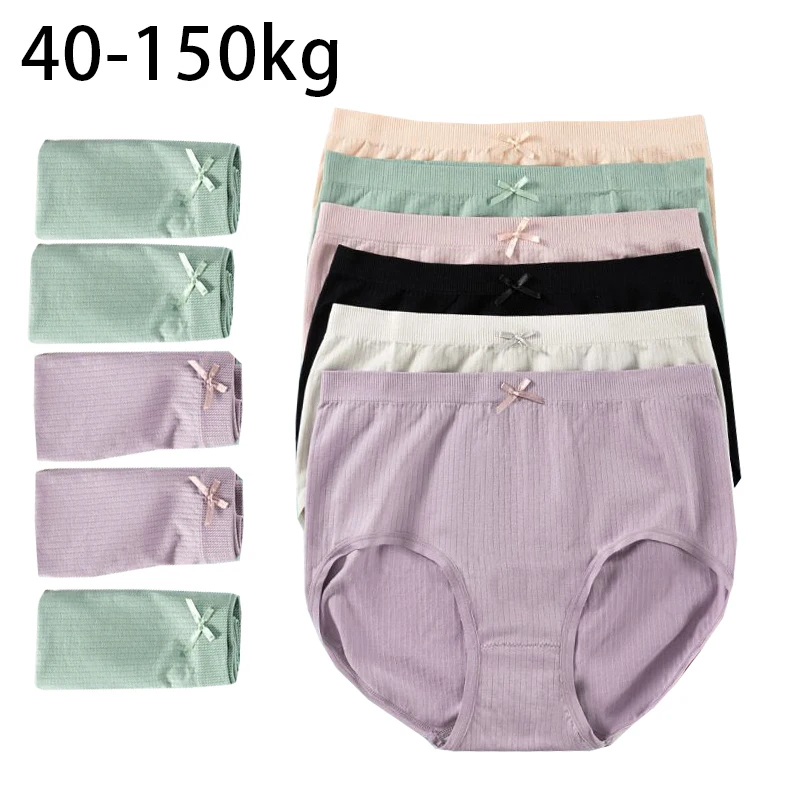 

1pcs Modal Women Panties Lady Plus Size Underwear Large Size High Waist Briefs Breathable Solid Color Female Lingerie