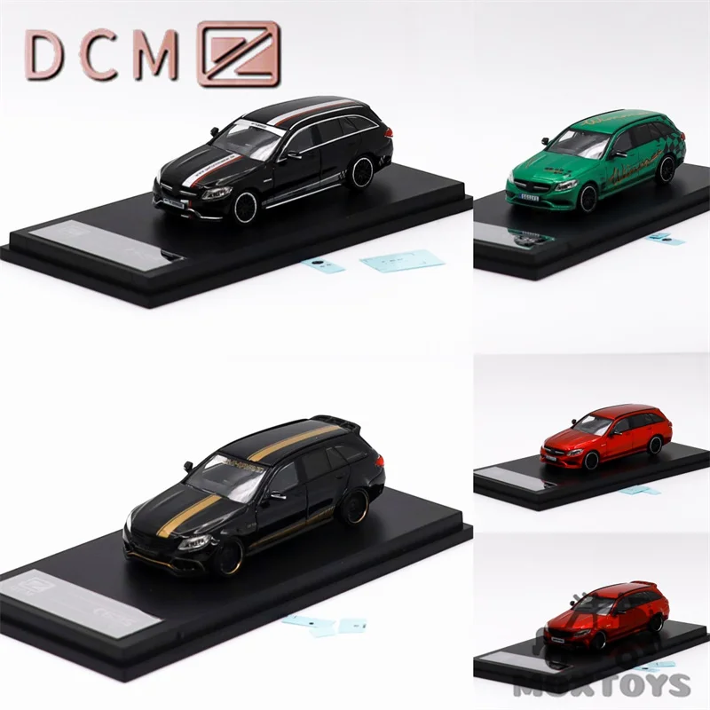 DCM 1:64 C63S S205 Black Red Green Limited499 Diecast Model Car