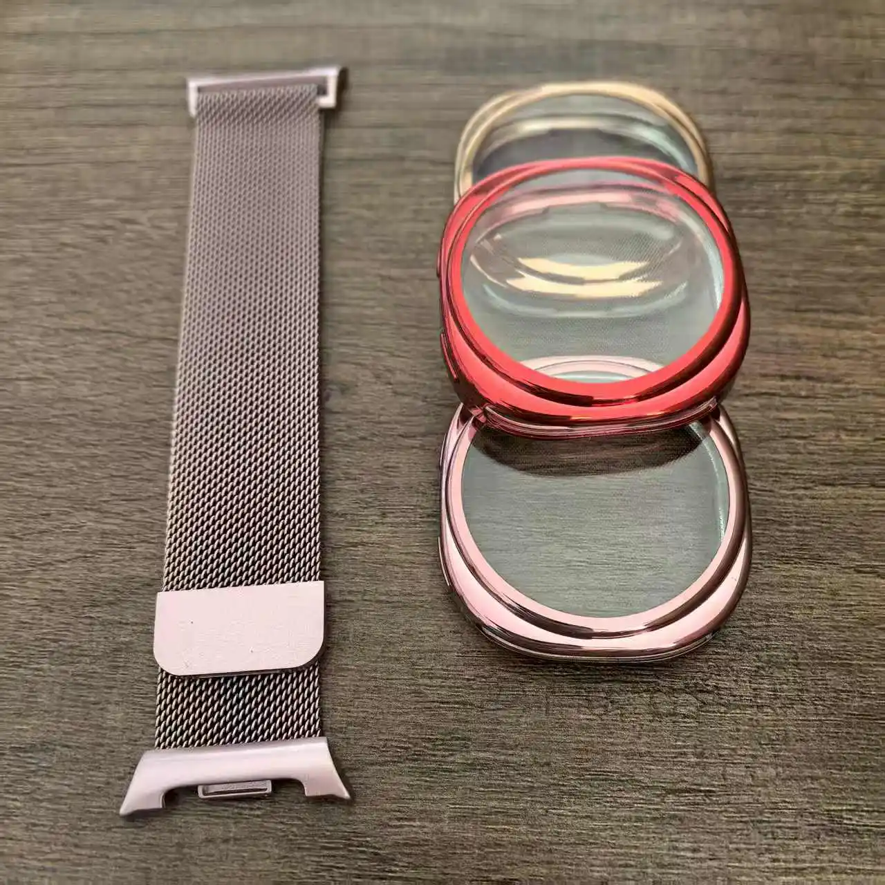 Mlanese Loop+case for Samsung Galaxy Watch 8 40mm 44mm 2 pack Stainless Steel Metal Watch Band+TPU cover Galaxy Watch 8 strap