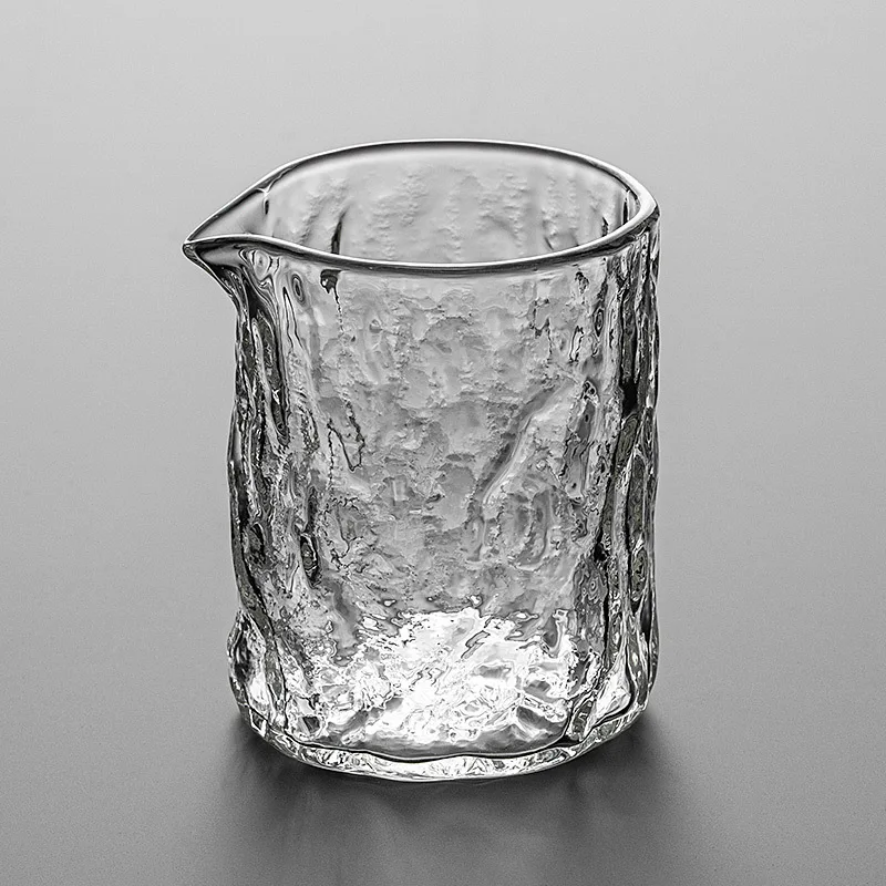 

Hammer Patterned Fair Glass Kung Fu Set Supplies Sea Home Ceremony Accessories Tea Dispenser Single Transparent Male Cup