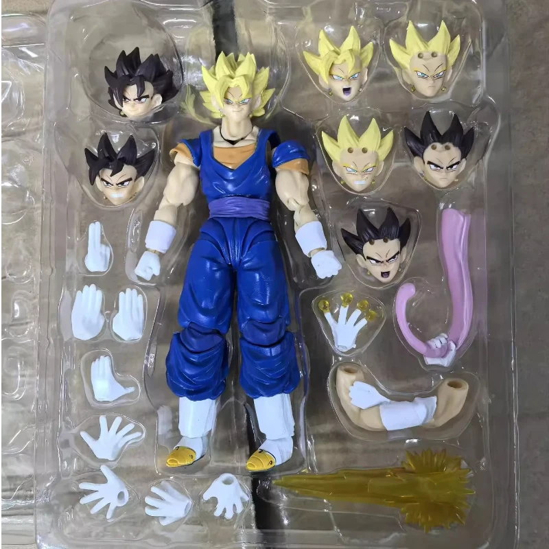 Shf Dragon Ball Super Saiyan Vegito Articulated Action Figure With Replaceable Heads Hands Collectible Anime Gift For Fans view 4