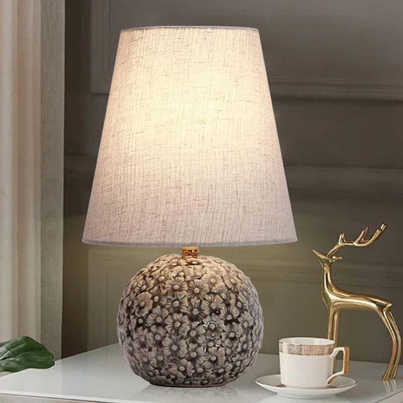 TEMAR Contemporary Table Lamp LED Creative Ceramics Dimmer Desk Light For Home Living Room Bedroom Bedside Decor