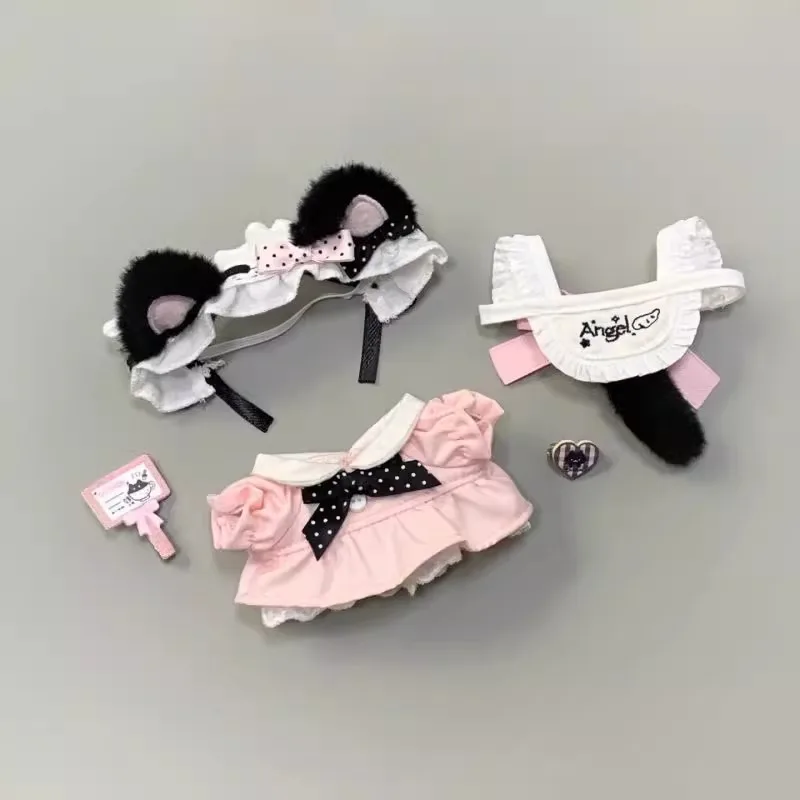 

Одежда для малышей 10 см, новое модное платье горничной с котом, маленькая юбка, хлопковые аксессуары для кукол, милая кукольная одежда, сменная высокая красота