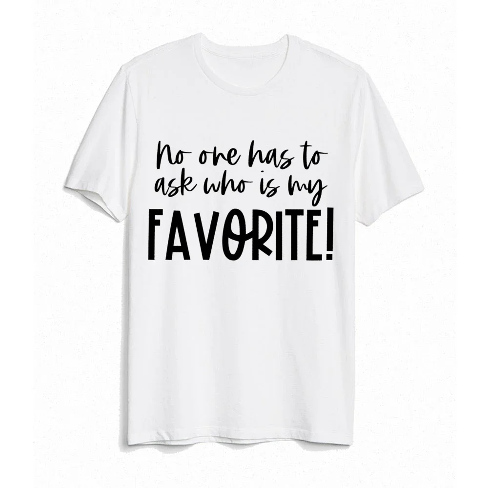 لا أحد يُسأل من هو المفضل طباعة الأسرة مطابقة الزي تي شيرت مضحك أبي أمي الاطفال قمصان بلايز الطفل ارتداءها رومبير #2