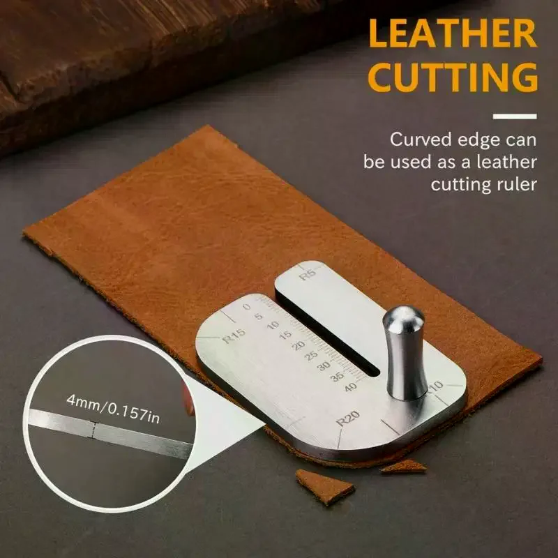 Leather Stitching Punch Aid Plate Leather Working Tools For Pull Up Prong Punch Stainless Steel Claw Punch Partner