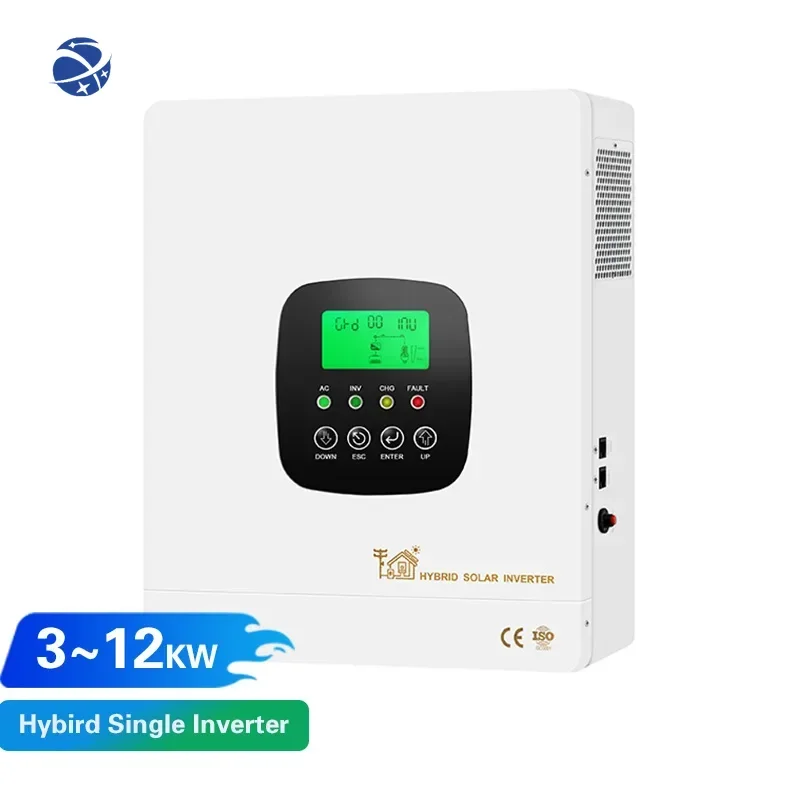 Лидер продаж, гибридный солнечный инвертор серии AC110V/220V 3,3-12KW, низкочастотный однофазный солнечный инвертор для системы солнечной энергии