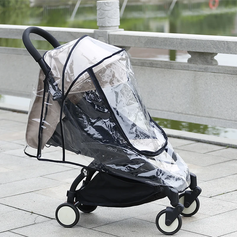 Stroller Rain Cover Universal EVA Full Cover Raincoat Fit Yoyo Cybex YOYA Plus Wind Dust Shield Pram Strollers Accessories