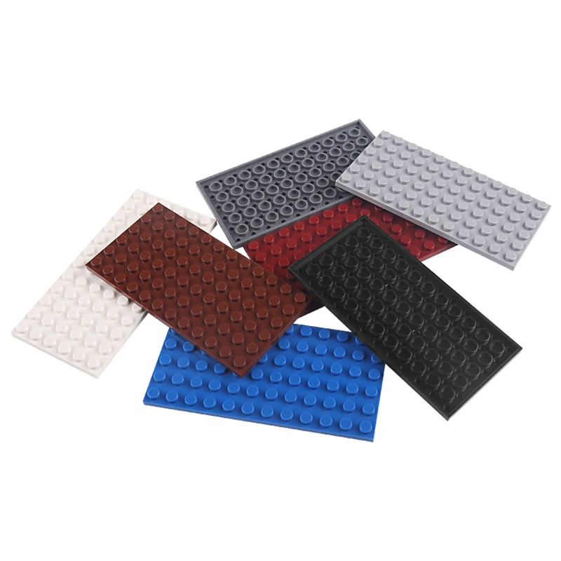 5 Small Grain Block Base Plates - 6x12 Hole Blocks - Kids Puzzle Set, Creative DIY Construction Toys Accessories, Block Wall Toy image 2