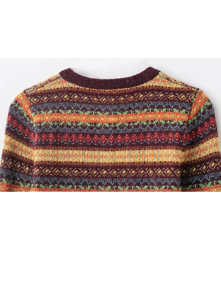 เสื้อแจ็คเก็ตถักลายแจ็คการ์ดสำหรับผู้หญิง HH รุ่นต้นฤดูใบไม้ผลิ ปี 2026 ทรงเรโทร คอทรงกลม ซิปหน้า สไตล์ลำลอง เหมาะสำหรับใส่ไปทำงาน ผ้าบางเบา