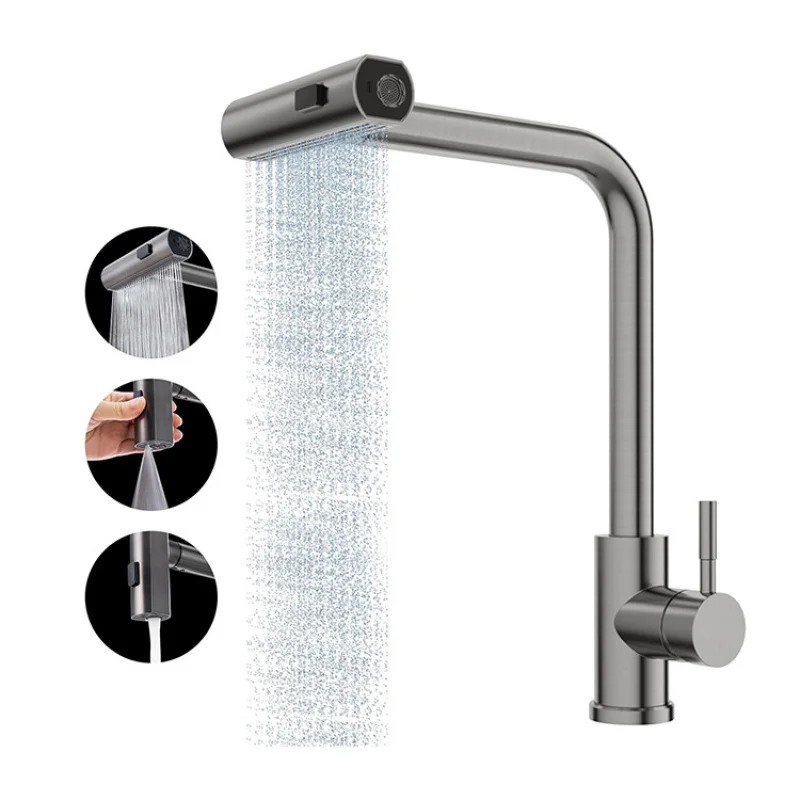 deck-mount-kitchen-pull-down-faucet-single-handle-hot-and-cold-mixer-tap-stainless-steel-3-modes-kitchen-sink-faucets-gray