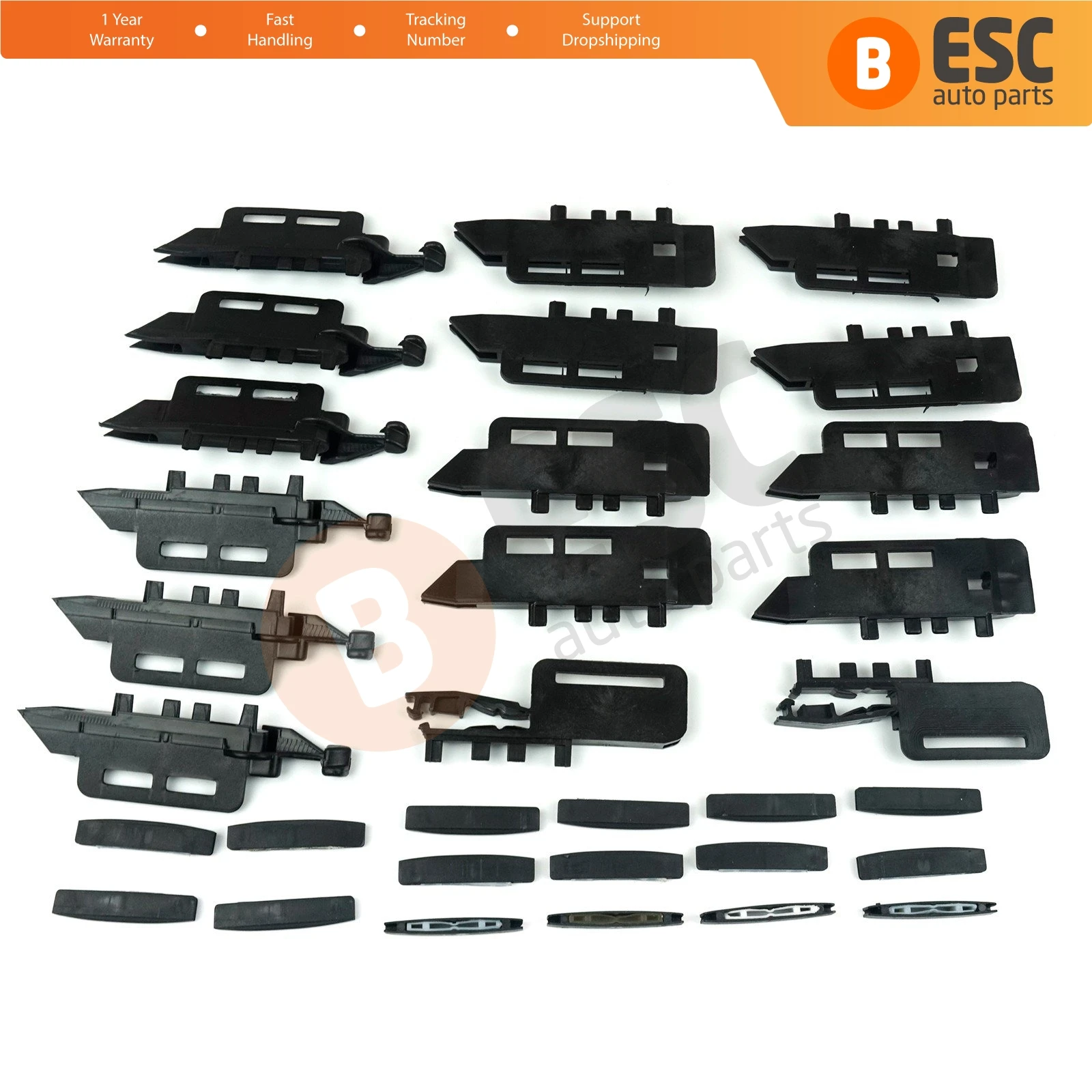 Ricambi Auto ESC ESR580 riparazione tenda da tetto 32 pezzi Set per Peugeot 407 SW 83 a05a, 8301 Q2, 00089087 spedizione veloce spedizione gratuita