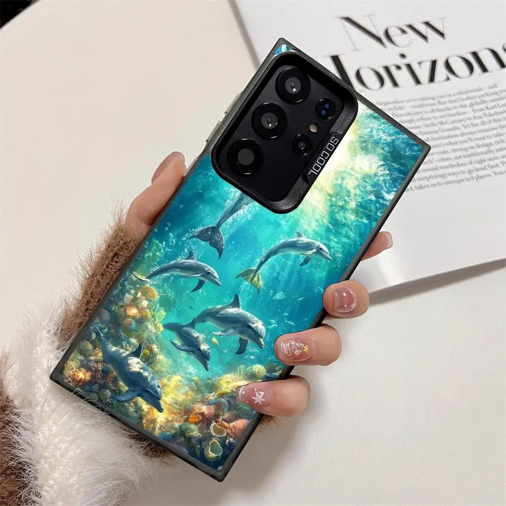 

Underwater landscape case for Galaxy S25 S24 S23 S22 S21 S20 Ultra/ FE/Plus shock-proof rear cover anti-fingerprint