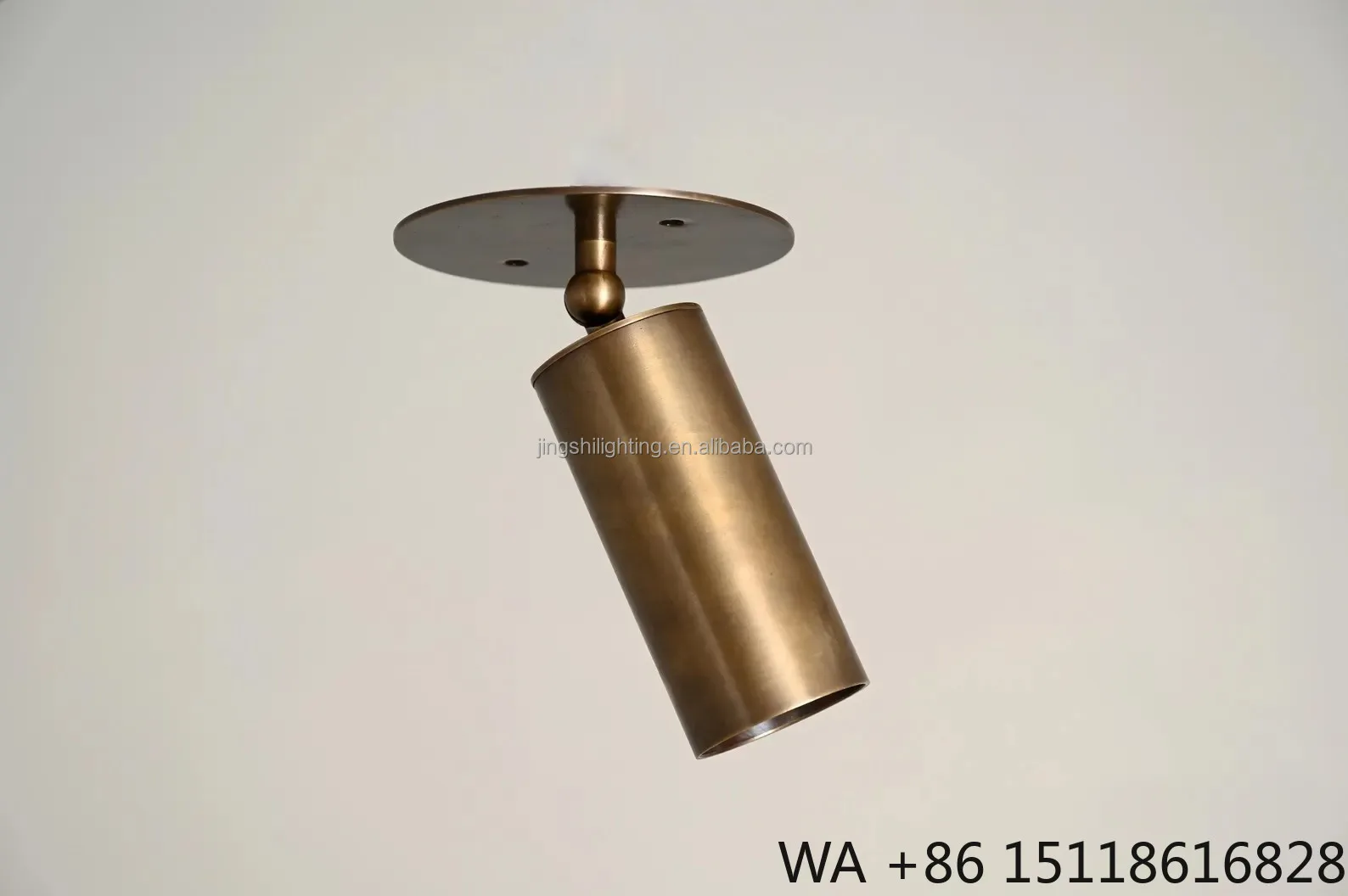 Office Hotel Project Luxury Modern Down Light Rotatable Led Ceiling Clothing Store Spot Light Brass Cylinder Downlights