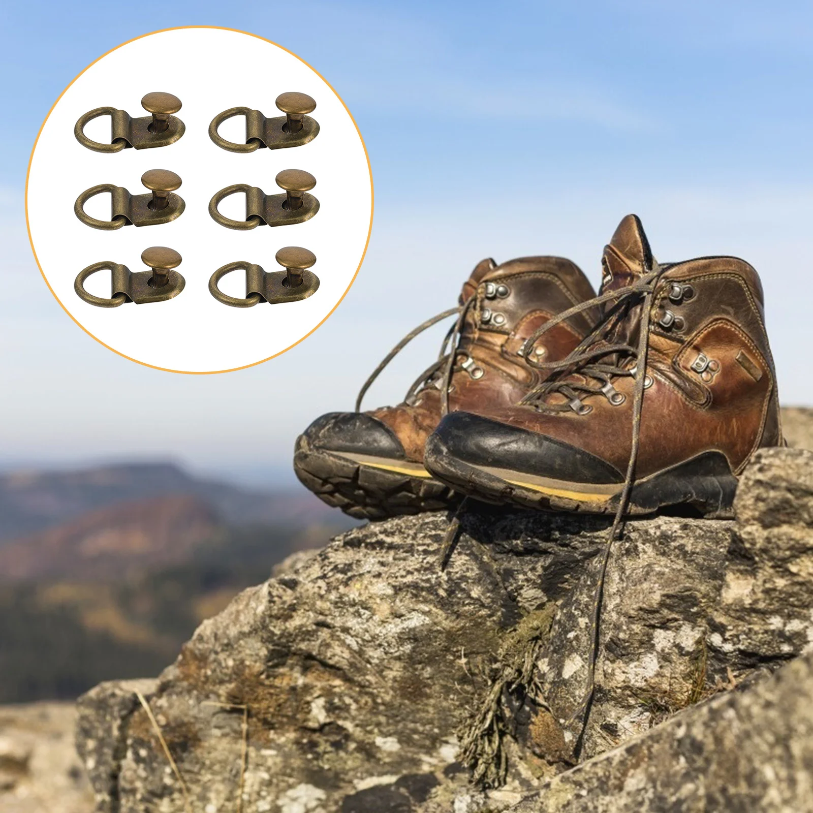 

30 set Mountain Climbing Buckle Accessories Durable Stainless Steel Reusable Button For Handbag Shoes Diy Replacement