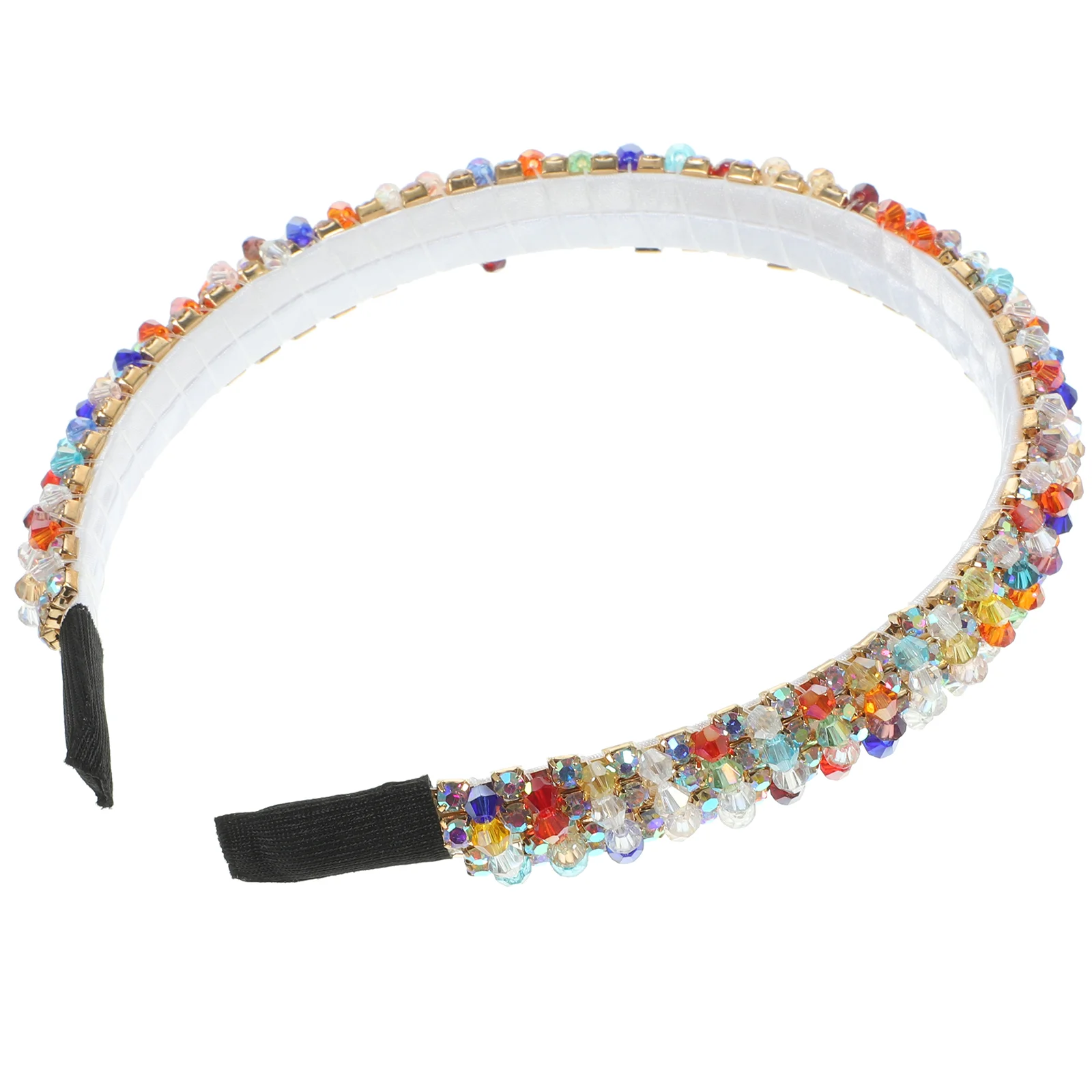 

Rhinestone Headband Colorful Full Diamond Headbands for Women Padded Hair Ribbon