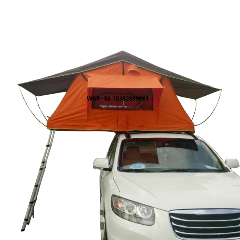 China Outdoor 4WD Car Camping Family Soft Cover Canvas Roof Top Tent Carpa Techo Auto
