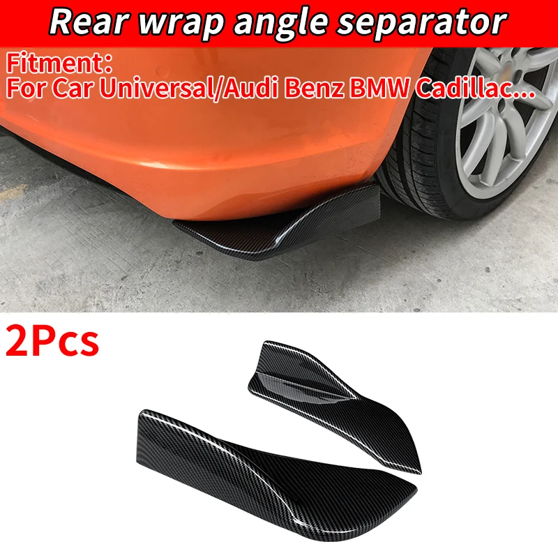 

Universal Car Front Rear Bumper Strip Lip Spoiler Diffuser Splitter Scratch Protector Carbon Fiber Look Winglets Accessories