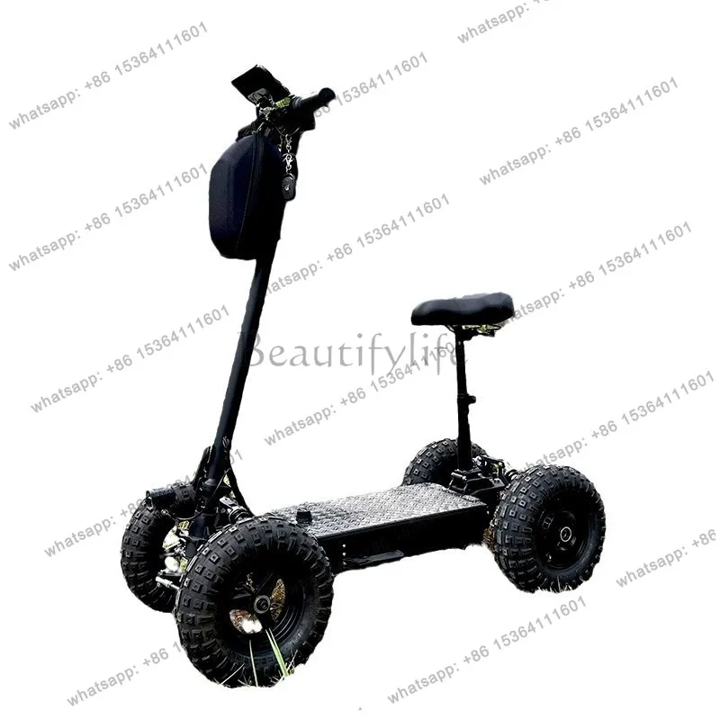 

Manufacturer 13-inch off-road tire four-wheel electric vehicle scooter double-drive elderly travel