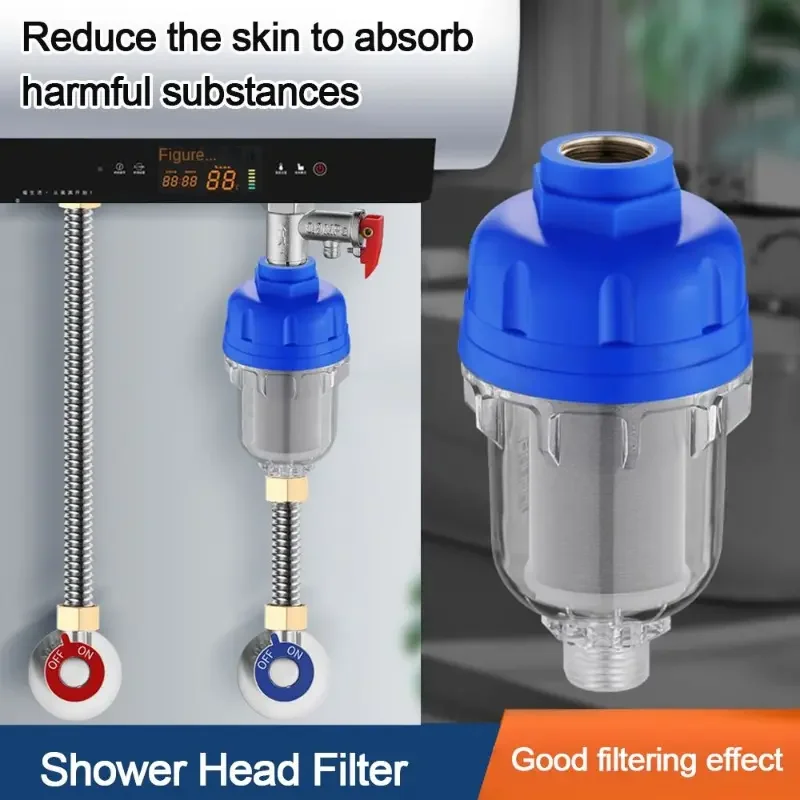 

1/2" Stainless Steel Household Electric Water Heater Pre-filter Water Purifier Washing Machine Faucet Shower Anti-scaling Filter