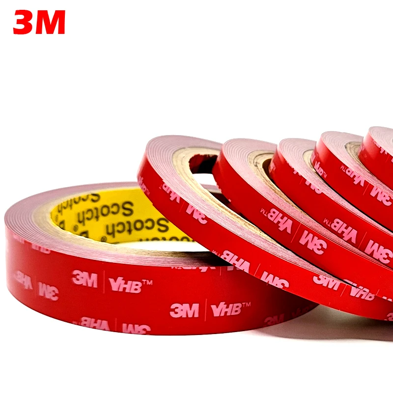 

0.6mm 3M VHB Two Sides Sticky Mounting Foam Tape for Metal, Plastic, Low Temperature Sticky , Bond Solution, 3meters/Roll