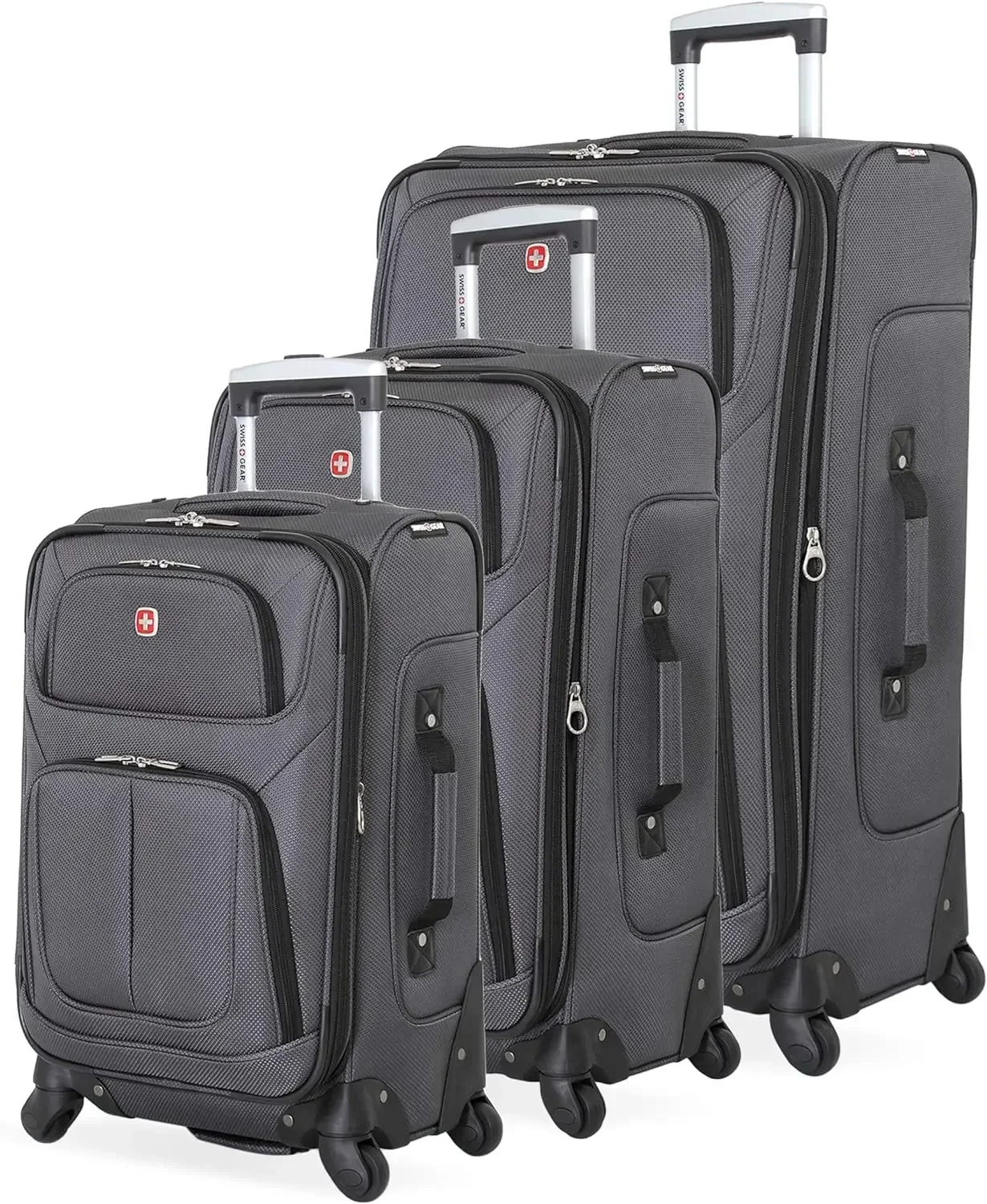 For  SwissGear Sion Softside Expandable Roller Luggage, Dark Grey, 3-Piece Set (21/25/29)&