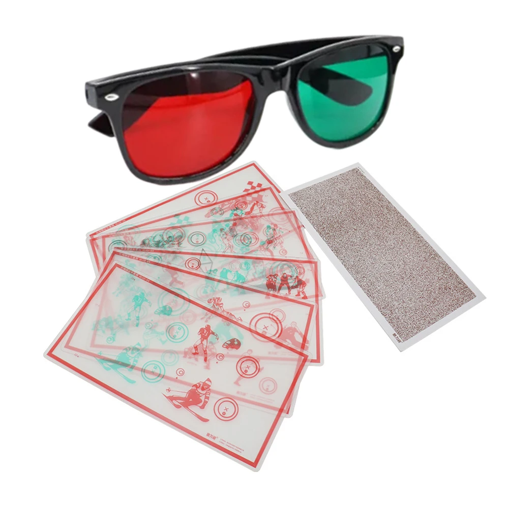 /Red /Green /Fixed Variable Vector Binocular Map For Fusion Visual Function Training Stereoscopic Disinhibition Therapy Tool