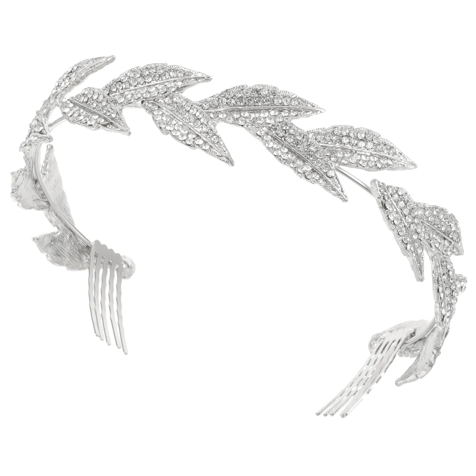 

1pc Alloy Rhinestone Hair Comb Wedding Bride Headdress Party Hair Accessories Light Comfortable For Most Women