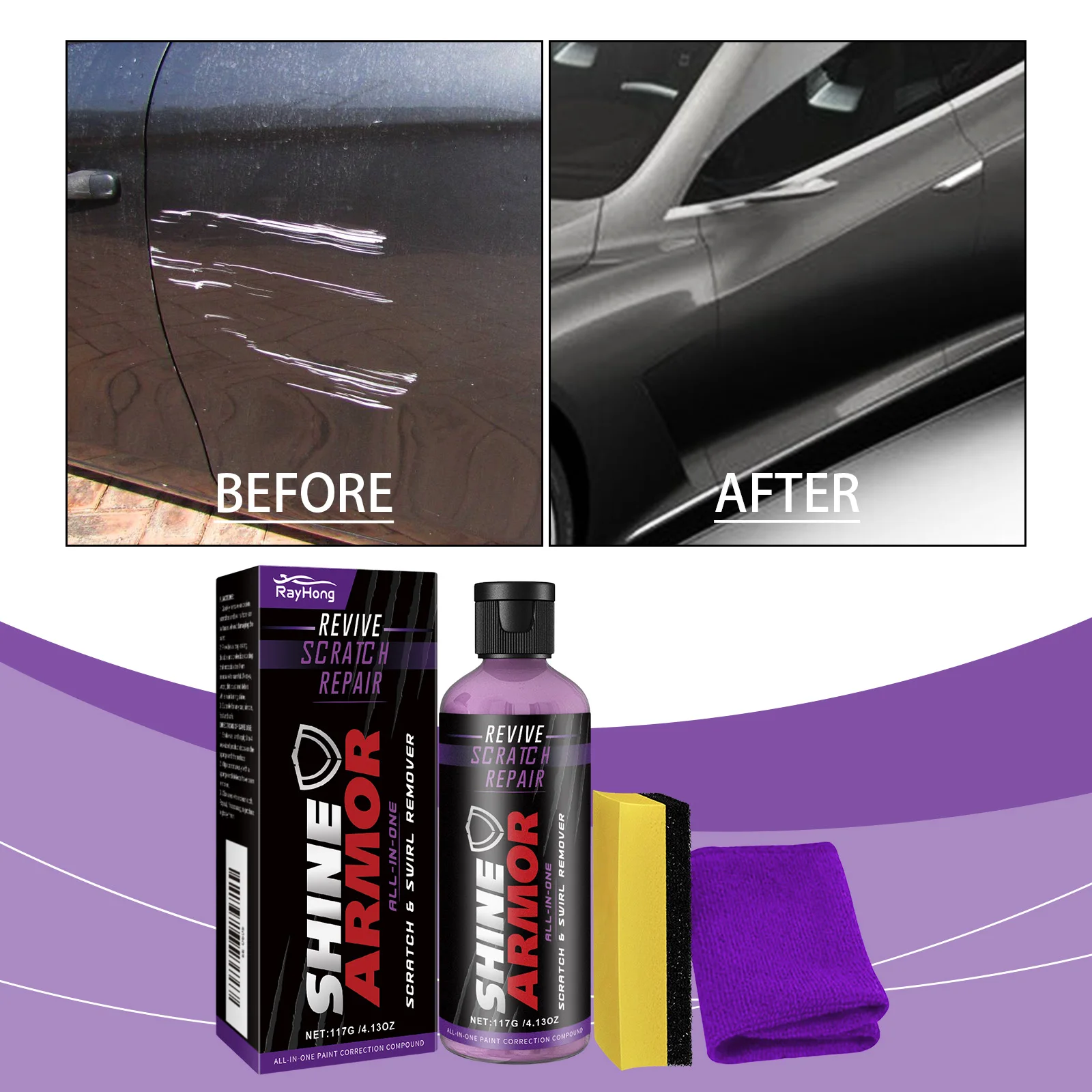 Scratch-Free Car Repair Solution Paint Surface Scratch Removal & Beauty Care Polishing Liquid
