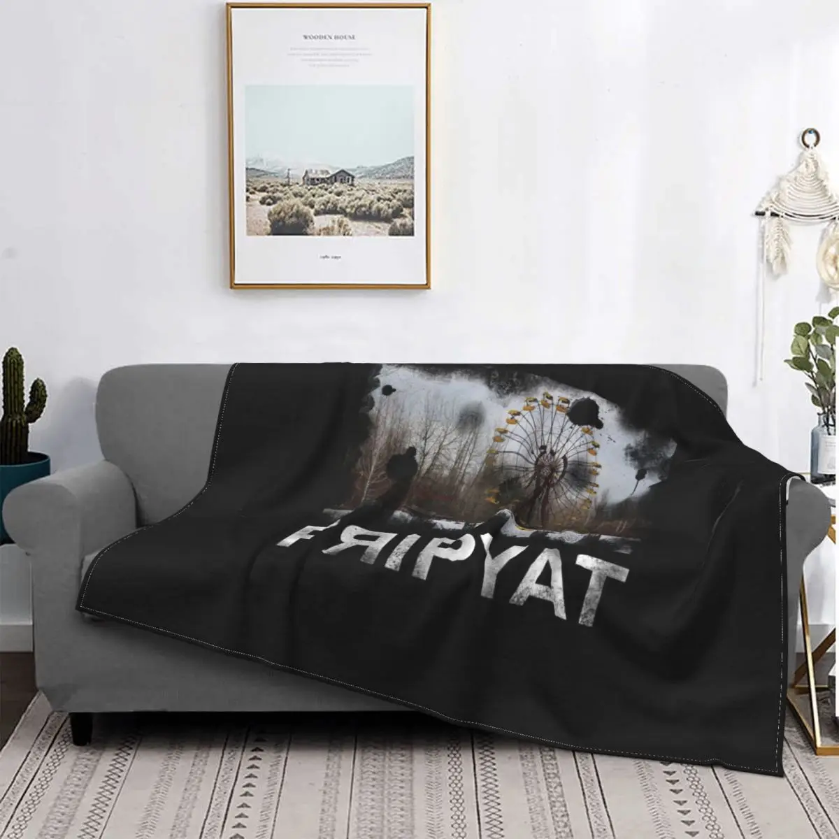 

Chernobyl Nuclear Radiation Russian Ussr Blankets Velvet Textile Decor Breathable Super Soft Throw Blanket for Home Travel Quilt