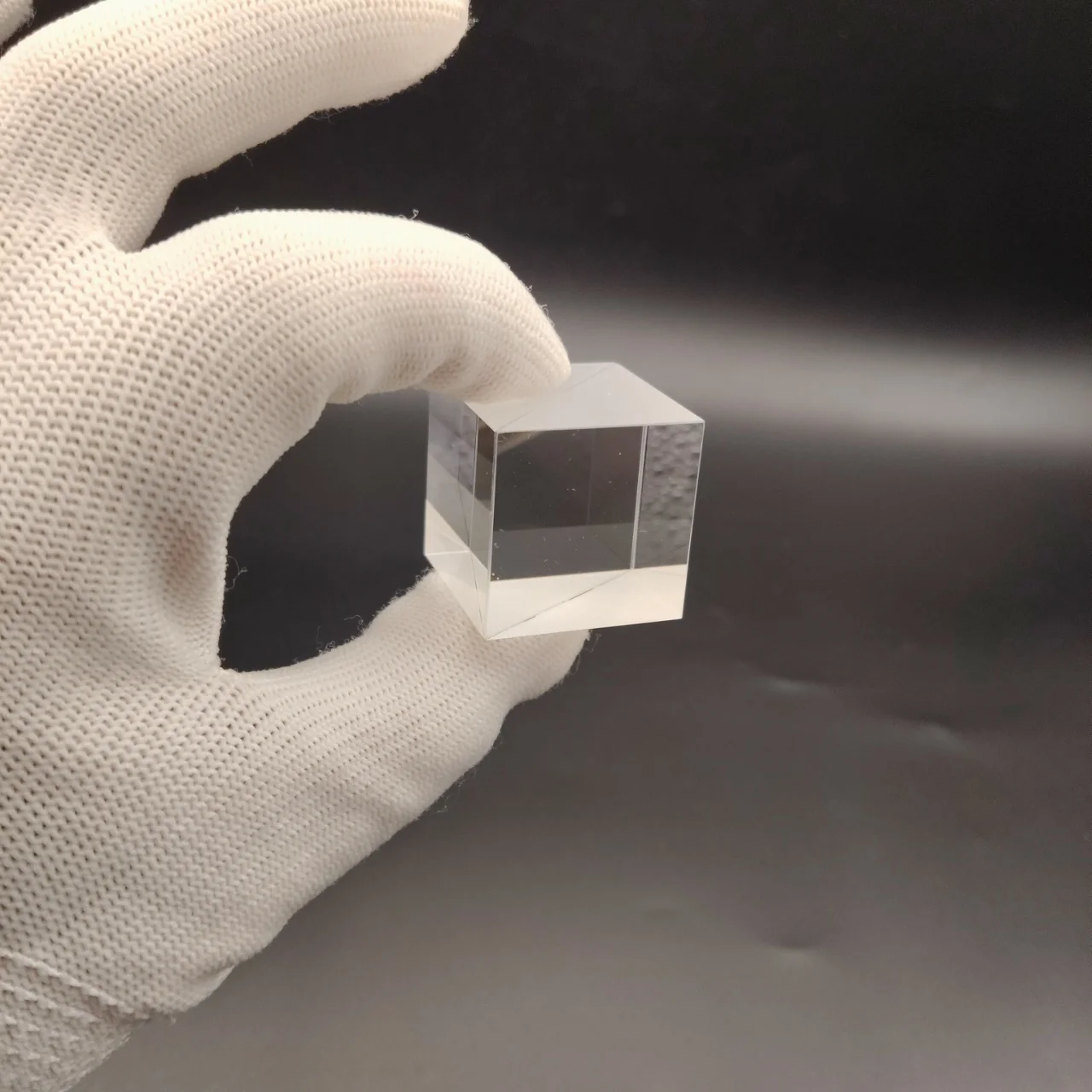 K9 Optical Glass 1:1 Semi-Reflective Semi-Transmissive Cube Beamsplitter Prism Dichroic Dispersion Beam Splitter