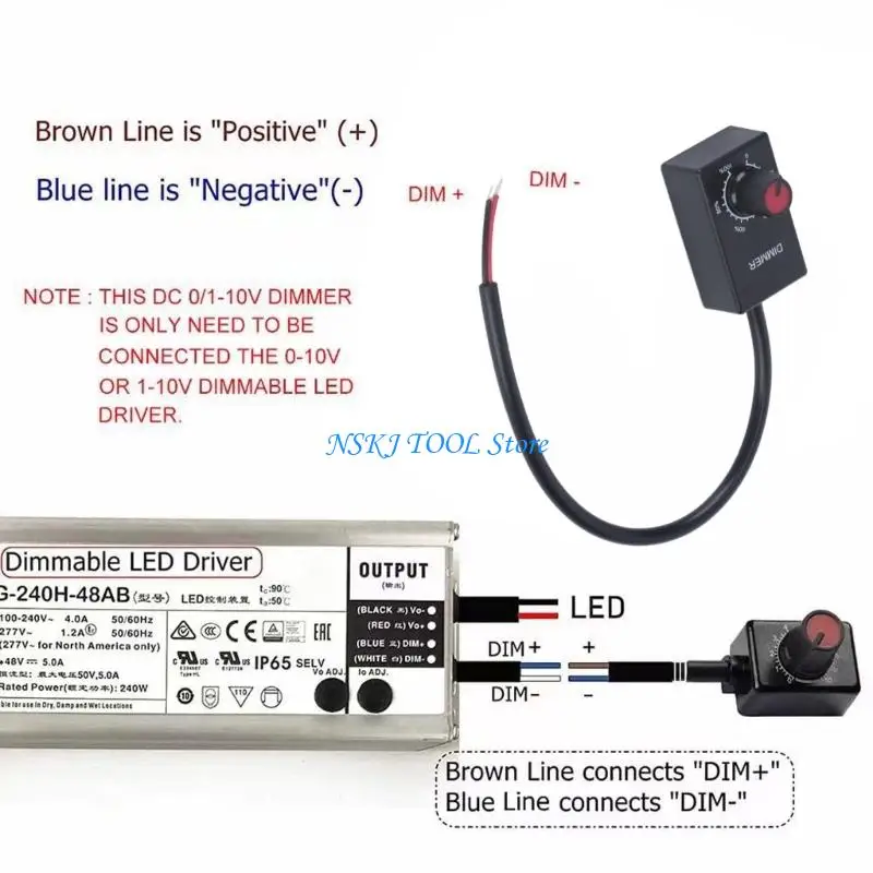 L8RC High Efficiency 0-10V LED Dimmer Supporting 5-100 Smooth Brightness Regulation