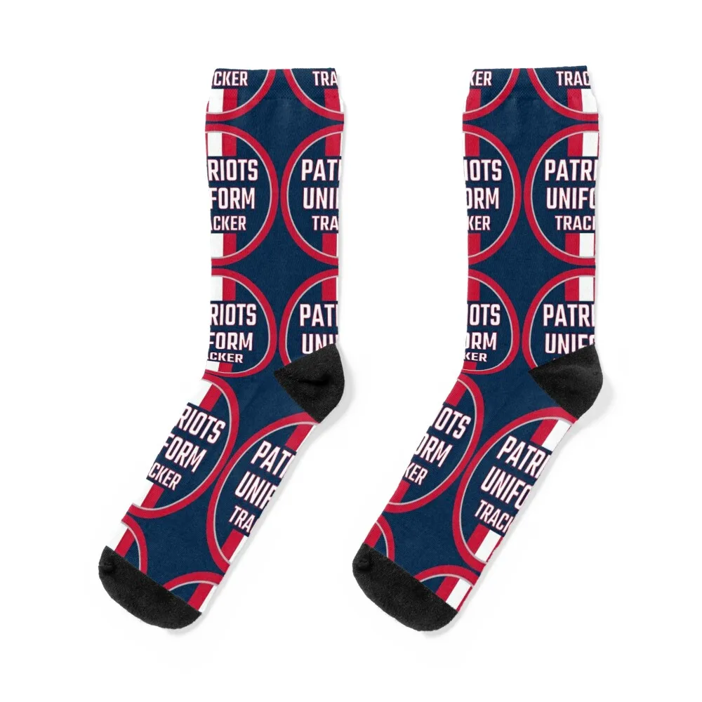 

Patriots Uniform Tracker Home Navy Logo Socks New year's Soccer funny sock floor Socks For Women Men's