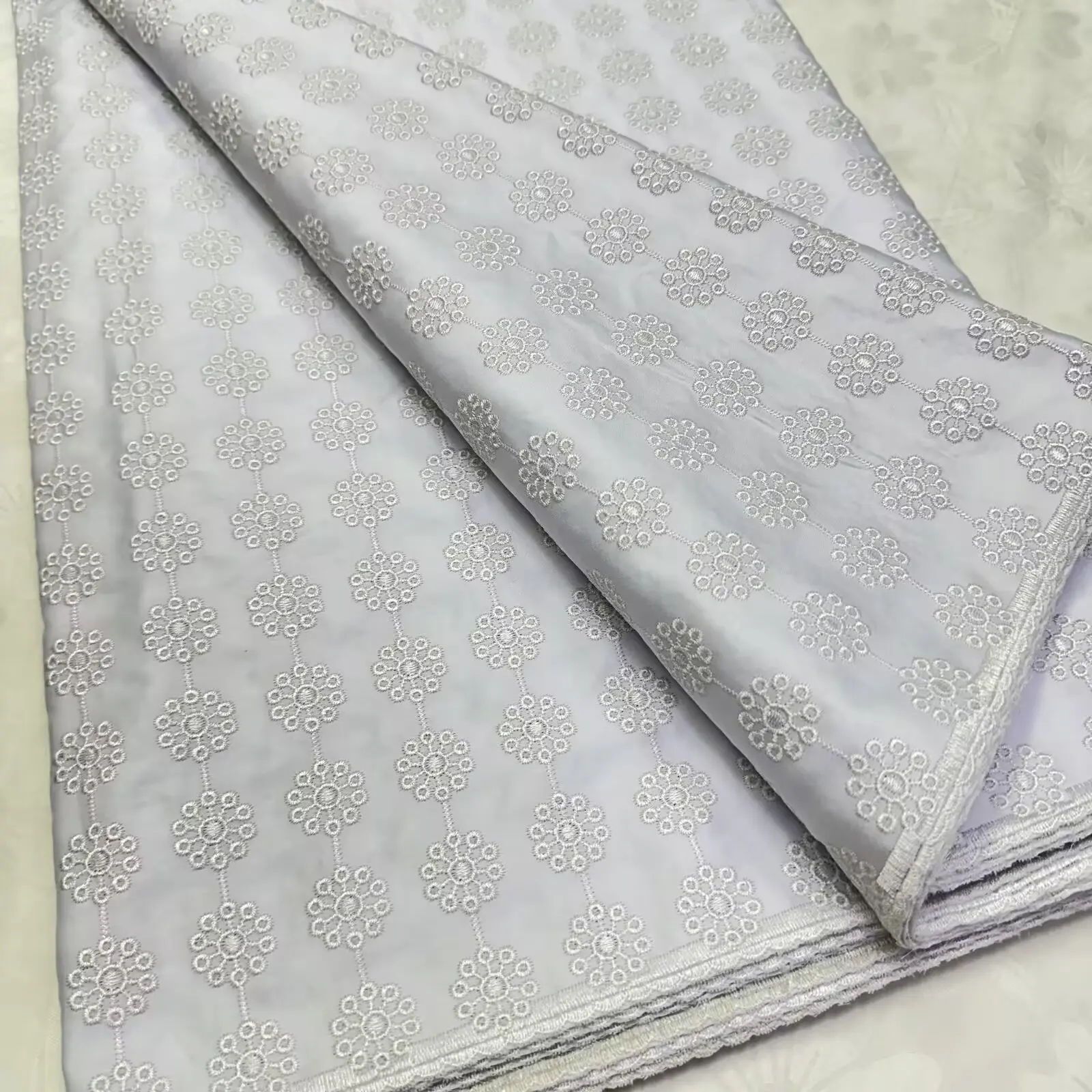 Нигерийская хлопковая польская атласная ткань с вышивкой, высококачественная швейцарская вуаль, кружевной материал для мужчин, стиль Дубая-LY