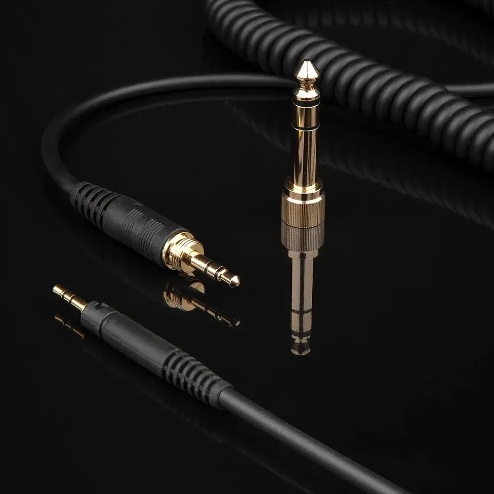 OFC Replacement Stereo Audio Spring Coilded Cable Extension Cord For AKG K361 K361BT K361-BT Headphones