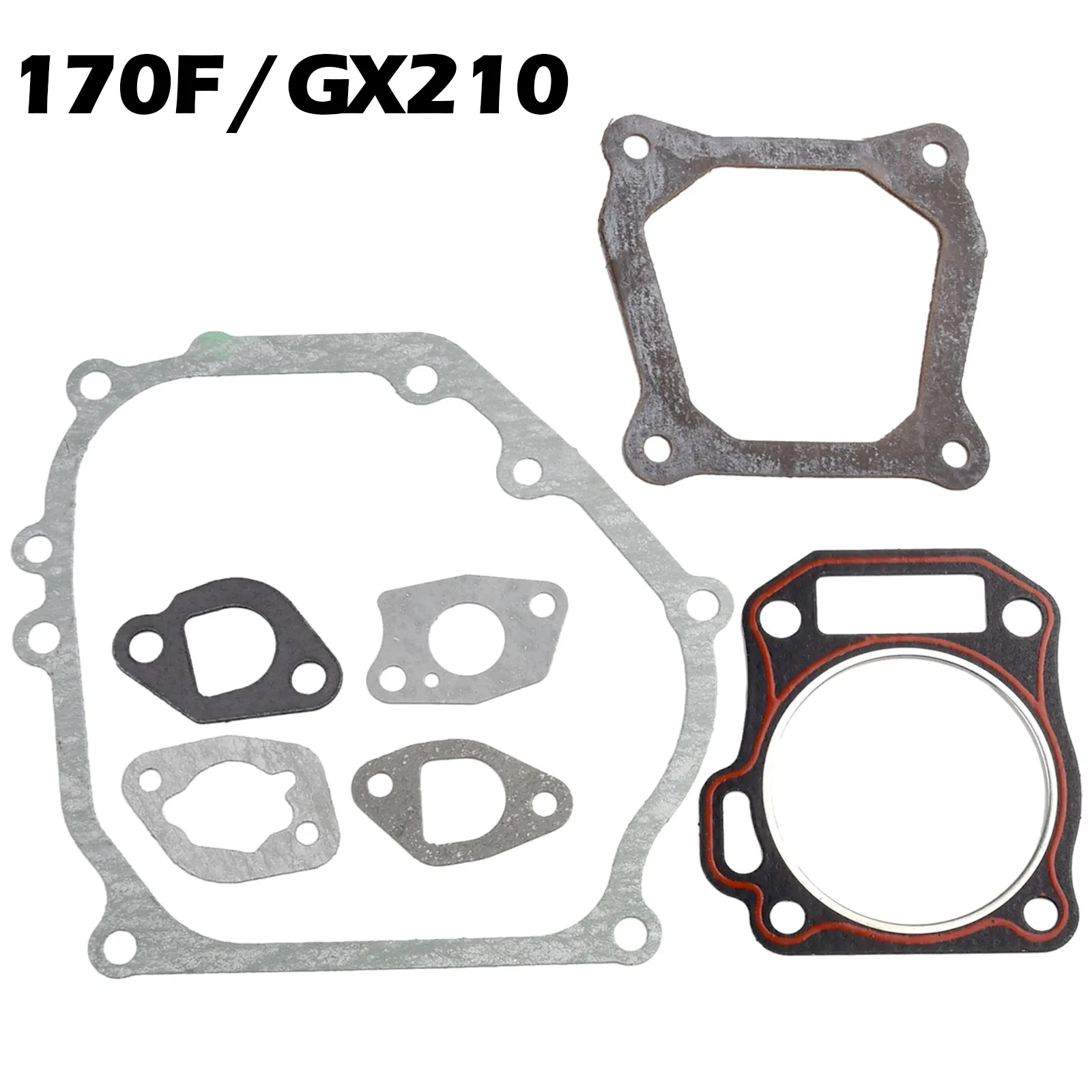 1set Carburetor Muffler Cylinder Head Breathing Pad For GX200 200 168F 170F 2-3kw Box Gasoline Generator Accessories