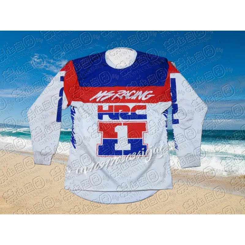 

Honda Team Racing винтажный мотоспортивный трикотаж для мотокросса мото Байк с длинным рукавом Быстросохнущие мужские повседневные футболки для мотоциклов
