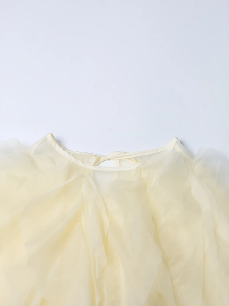 TWOTWINSTYLE Rüschenhemden für Damen, Pullover, Bluse, weiblicher Modestil – Detail 29