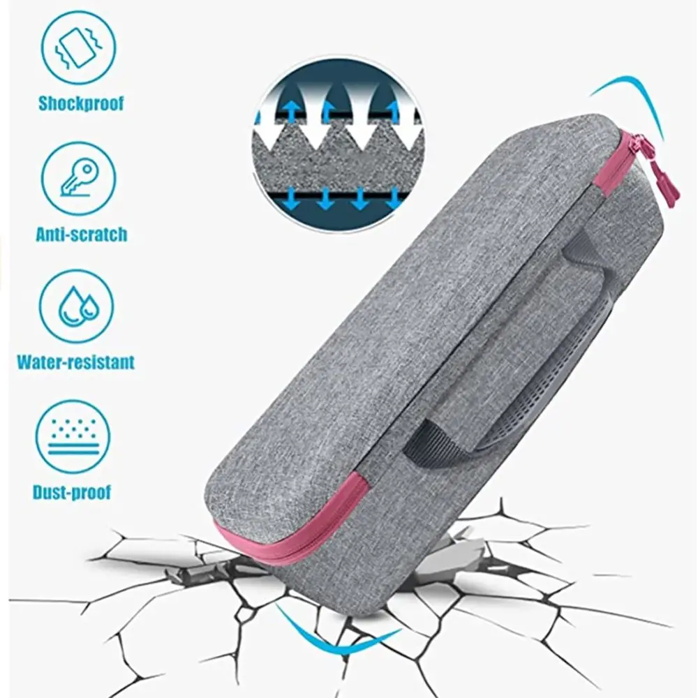 حقيبة سفر لفرشاة مجفف الشعر ، حقيبة حمل صلبة خفيفة الوزن ، حقيبة تخزين للأدوات الساخنة ، جهاز فولوميزر ، فرشاة الهواء الساخن