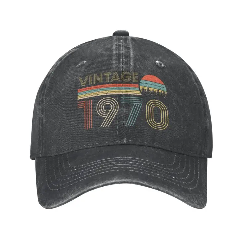 Gorra de béisbol clásica de algodón Vintage 1970 para hombres y mujeres, transpirable, regalo de 53 cumpleaños, sombrero de papá de 53 años para exteriores