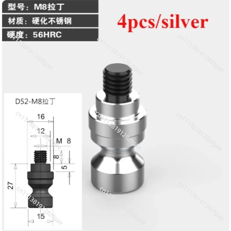 CNC 4-5 Axis Fixture Self-centering Vise Paired with Zero Point Quick Change Rivets, Screw Hard Claws Accessories