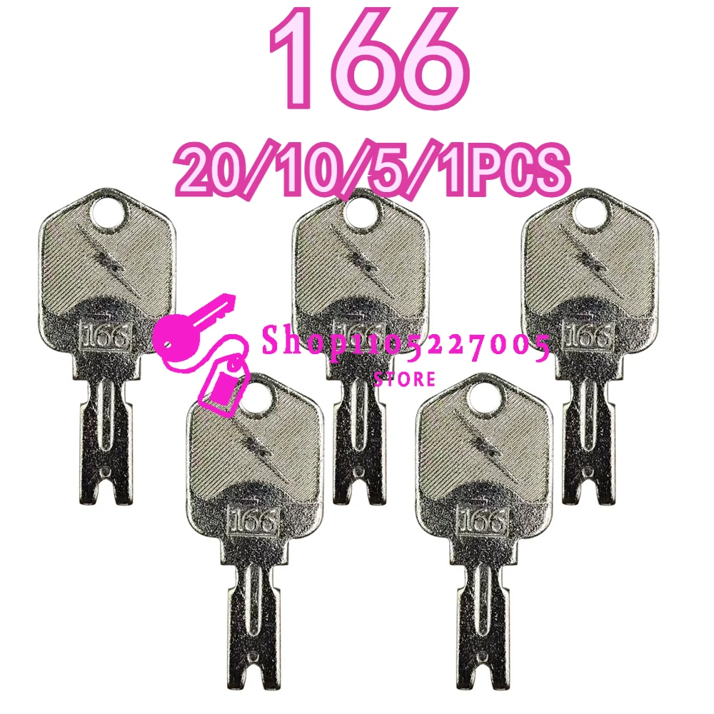 

20/10/5/1 шт. абсолютно новые 166 ключей для вилочного погрузчика для Pollak Clark Yale Hyster для Mustang Gradall Gehl